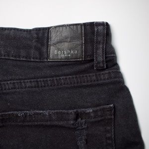 Bershka | Basic Denim Short | Black